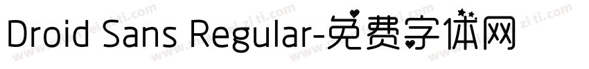 Droid Sans Regular字体转换